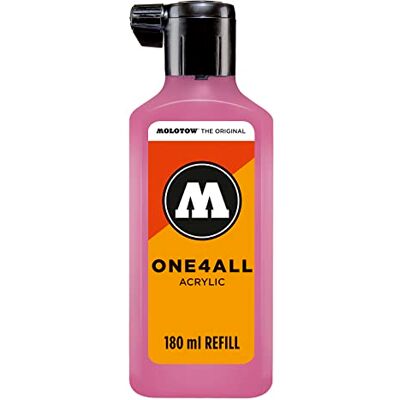 Molotow ONE4ALL Refill akryl, barva 200 neonově růžová 180 ml, doplňovací inkoust pro permanentní popisovač Molotow ONE4ALL Refill akryl, barva 200 neonově růžová 180 ml, doplňovací inkoust pro permanentní popisovač