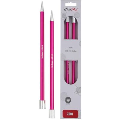 KnitPro Knit Pro Zing Jackennadeln-35 cm-10,00 mm, Rosa KnitPro Knit Pro Zing Jackennadeln-35 cm-10,00 mm, Rosa