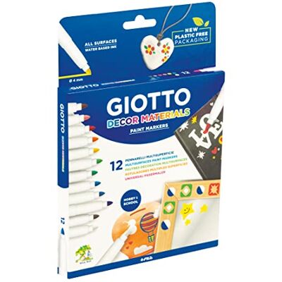 GIOTTO Decor Materiály, malířské vlákno, 12 tříděných barev GIOTTO Decor Materiály, malířské vlákno, 12 tříděných barev