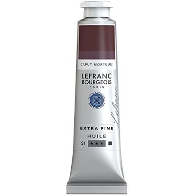 Lefranc Bourgeois 405131 extra jemná olejová barva v umělecké kvalitě z vysoce kvalitních pigmentů, živé barvy, vysoká světlostálost, 40ml tuba Caput Mortuum Lefranc Bourgeois 405131 extra jemná olejová barva v umělecké kvalitě z vysoce kvalitních pigmentů, živé barvy, vysoká světlostálost, 40ml tuba Caput Mortuum