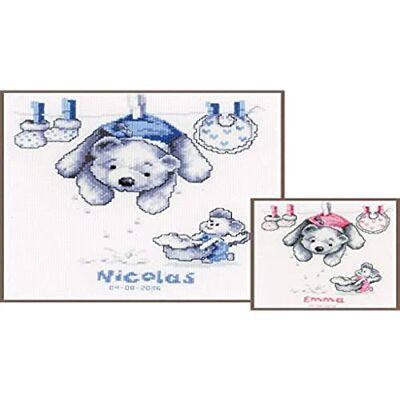 Vervaco Gezählter Kreuzstich Stickpackungen Stickset Baby Geburt Baby waschen Wanddekoration Handarbeit Set für Erwachsene Kreatives Handwerk ca. 20 x 22 cm Geburt Geschenk Hausdeko Vervaco Gezählter Kreuzstich Stickpackungen Stickset Baby Geburt Baby waschen Wanddekoration Handarbeit Set für Erwachsene Kreatives Handwerk ca. 20 x 22 cm Geburt Geschenk Hausdeko
