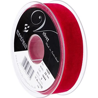 Berisfords Samtband, Scharlachrot, 10,2 x 3 x 10,2 cm Berisfords Samtband, Scharlachrot, 10,2 x 3 x 10,2 cm