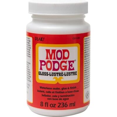Mod Podge , Hochglanz, Klebstoff und Versiegelungslack auf Wasserbasis, CS11201, 236-ml- Flasche Mod Podge , Hochglanz, Klebstoff und Versiegelungslack auf Wasserbasis, CS11201, 236-ml- Flasche
