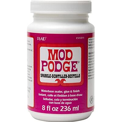 Mod Podge Lepidlo a lak na vodní bázi, transparentní, 227 g, syntetický materiál, průhledný, 5,9 x 5,9 x 10,6 cm, 236 Mod Podge Lepidlo a lak na vodní bázi, transparentní, 227 g, syntetický materiál, průhledný, 5,9 x 5,9 x 10,6 cm, 236