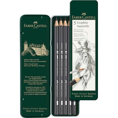 Faber-Castell Sada tužek Graphite Aquarell 5dílná Faber-Castell Sada tužek Graphite Aquarell 5dílná