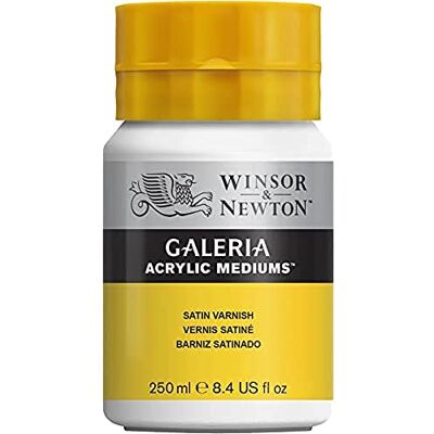 Winsor & Newton 3040803 Galeria hedvábně matný lak, 250ml hrnec, hedvábně matná ochranná vrstva na akrylových obrázcích Winsor & Newton 3040803 Galeria hedvábně matný lak, 250ml hrnec, hedvábně matná ochranná vrstva na akrylových obrázcích