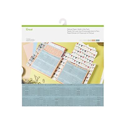 Cricut Papír Deluxe Procházka v parku 30,5 cm x 30,5 cm (12" x 12") 10 listů Pro použití se všemi řezacími stroji Cricut Papír Deluxe Procházka v parku 30,5 cm x 30,5 cm (12" x 12") 10 listů Pro použití se všemi řezacími stroji