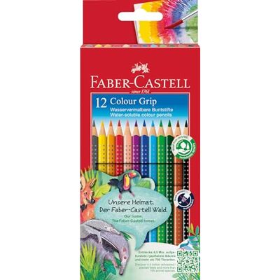 Faber-Castell Barevné pastelky 12 (barev) Colour GRIP 2001, 112424, vícebarevné Faber-Castell Barevné pastelky 12 (barev) Colour GRIP 2001, 112424, vícebarevné