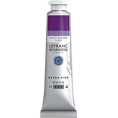Lefranc Bourgeois 405073 extra jemná olejová barva v umělecké kvalitě z vysoce kvalitních pigmentů, živé barvy, vysoká světlostálost, 40 ml tuba – světlá minerální fialová Lefranc Bourgeois 405073 extra jemná olejová barva v umělecké kvalitě z vysoce kvalitních pigmentů, živé barvy, vysoká světlostálost, 40 ml tuba – světlá minerální fialová
