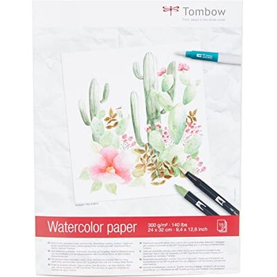 Tombow Akvarelové bloky PB-AQUA, satinovaný, 24 x 32 cm krémově bílá Tombow Akvarelové bloky PB-AQUA, satinovaný, 24 x 32 cm krémově bílá