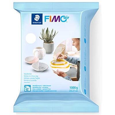 Staedtler Modelovací hmota 8101 Fimoair, na vzduchu tvrdne, 1000 g, bílá Staedtler Modelovací hmota 8101 Fimoair, na vzduchu tvrdne, 1000 g, bílá