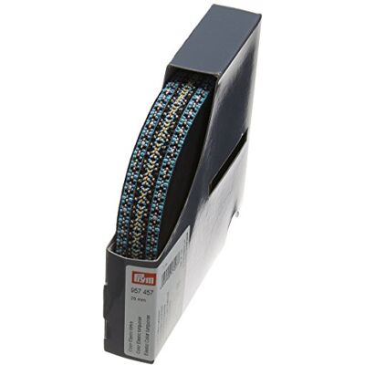 Prym 957457 Color Elastic 25 mm Muster türkis Prym 957457 Color Elastic 25 mm Muster türkis