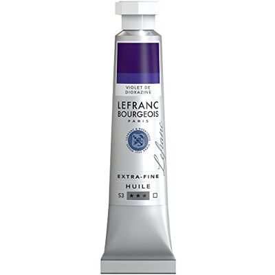 Lefranc Bourgeois 404955 extra jemná olejová barva v umělecké kvalitě z vysoce kvalitních pigmentů, živé barvy, vysoká světlostálost, 20 ml tuba – dioxazin fialová Lefranc Bourgeois 404955 extra jemná olejová barva v umělecké kvalitě z vysoce kvalitních pigmentů, živé barvy, vysoká světlostálost, 20 ml tuba – dioxazin fialová