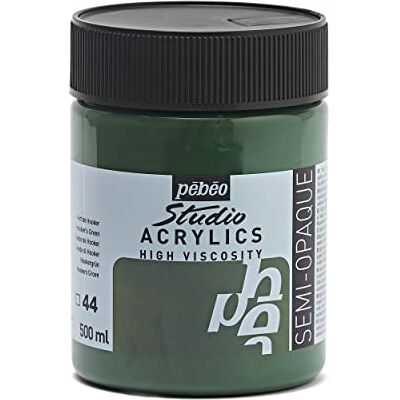 PEBEO Pébéo Studio akrylová barva, 500 ml, Hookers vrbově zelená, 171044, Hooker zelená PEBEO Pébéo Studio akrylová barva, 500 ml, Hookers vrbově zelená, 171044, Hooker zelená