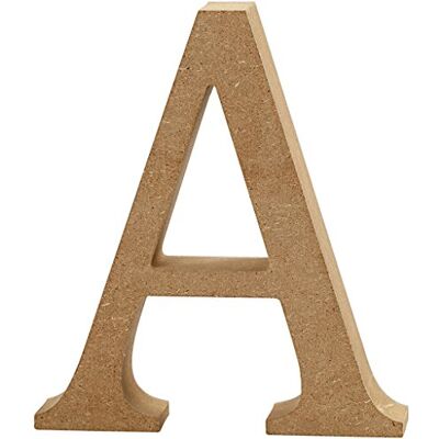 Creativ Písmeno, V: 13 cm, tloušťka 2 cm, MDF, A, 1 ks. Creativ Písmeno, V: 13 cm, tloušťka 2 cm, MDF, A, 1 ks.