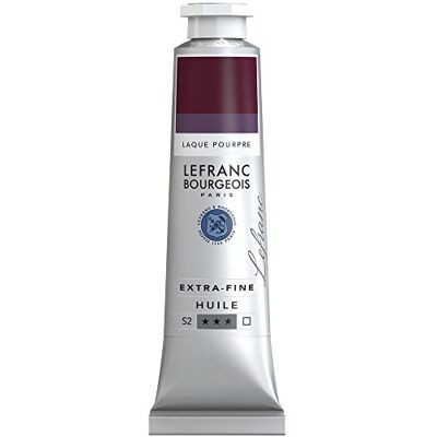 Lefranc Bourgeois 405070 extra jemná olejová barva v umělecké kvalitě z vysoce kvalitních pigmentů, živé barvy, vysoká světlostálost, 40ml tuba – purpurový lak Lefranc Bourgeois 405070 extra jemná olejová barva v umělecké kvalitě z vysoce kvalitních pigmentů, živé barvy, vysoká světlostálost, 40ml tuba – purpurový lak