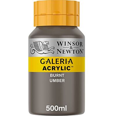 Winsor & Newton Akrylová barva Galeria 2150076, vysoká pigmentace, stálá na světle, máslová konzistence, 500 ml hrnec – vypálený Umbra Winsor & Newton Akrylová barva Galeria 2150076, vysoká pigmentace, stálá na světle, máslová konzistence, 500 ml hrnec – vypálený Umbra