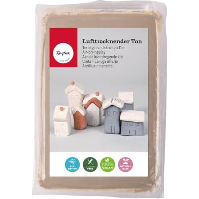 Rayher Na vzduchu schnoucí hlína, béžová, 1 kg, modelovací hmota, na vzduchu tvrdnoucí, hebká, bez vypalování, 3450102, 1000 g Rayher Na vzduchu schnoucí hlína, béžová, 1 kg, modelovací hmota, na vzduchu tvrdnoucí, hebká, bez vypalování, 3450102, 1000 g