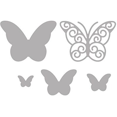 Rayher Sada šablon Whimsical Butterflies, 5 kusů, 1,3 – 4,5 cm Rayher Sada šablon Whimsical Butterflies, 5 kusů, 1,3 – 4,5 cm