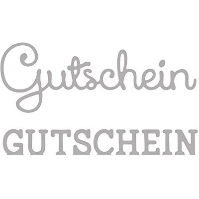 Rayher 59253000 Stanzschablone, (Diy) Gutschein, 2 teilig, 2,5 7 cm, 100% Stahl, Schablone für Stanzmaschinen, zum Stanzen von Papier, Pappe, Filz, Stoff, Kork etc, Grey Rayher 59253000 Stanzschablone, (Diy) Gutschein, 2 teilig, 2,5 7 cm, 100% Stahl, Schablone für Stanzmaschinen, zum Stanzen von Papier, Pappe, Filz, Stoff, Kork etc, Grey