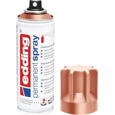 Edding 5200 Permanent Spray ušlechtilá měď 200 ml akrylový lak pro lakování a zdobení skla, kovu, dřeva, keramiky, plastu, plátna – lakový sprej, akrylový sprej, barevný sprej Edding 5200 Permanent Spray ušlechtilá měď 200 ml akrylový lak pro lakování a zdobení skla, kovu, dřeva, keramiky, plastu, plátna – lakový sprej, akrylový sprej, barevný sprej