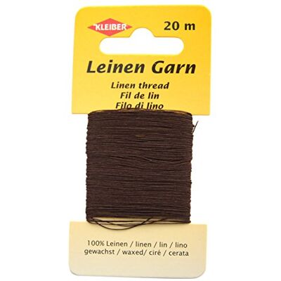 Kleiber 11,8 x 6,2 x 0,4 cm Leinen-Garn, braun Kleiber 11,8 x 6,2 x 0,4 cm Leinen-Garn, braun