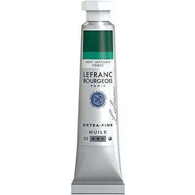 Lefranc Bourgeois 404979 extra jemná olejová barva v umělecké kvalitě z vysoce kvalitních pigmentů, živé barvy, vysoká světlostálost, 20ml tuba japonská zelená tmavá Lefranc Bourgeois 404979 extra jemná olejová barva v umělecké kvalitě z vysoce kvalitních pigmentů, živé barvy, vysoká světlostálost, 20ml tuba japonská zelená tmavá