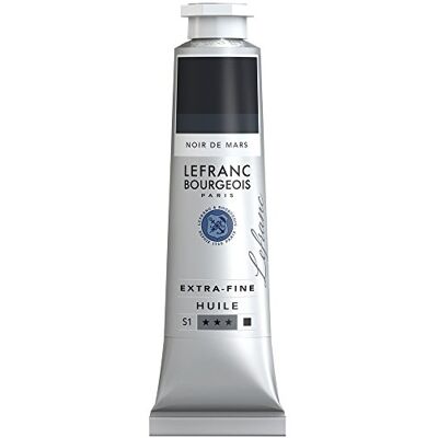 Lefranc Bourgeois 405141 extra jemná olejová barva v umělecké kvalitě z vysoce kvalitních pigmentů, živé barvy, vysoká světlostálost, 40ml tuba Marsově černá Lefranc Bourgeois 405141 extra jemná olejová barva v umělecké kvalitě z vysoce kvalitních pigmentů, živé barvy, vysoká světlostálost, 40ml tuba Marsově černá