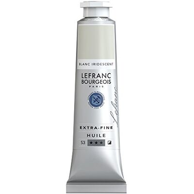 Lefranc Bourgeois 405149 extra jemná olejová barva v umělecké kvalitě z vysoce kvalitních pigmentů, živé barvy, vysoká světlostálost, 40ml tuba – irizující bílá Lefranc Bourgeois 405149 extra jemná olejová barva v umělecké kvalitě z vysoce kvalitních pigmentů, živé barvy, vysoká světlostálost, 40ml tuba – irizující bílá