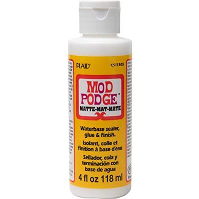 Mod Podge Lepidlo na ubrousky, matné, 118 ml, bílé Mod Podge Lepidlo na ubrousky, matné, 118 ml, bílé