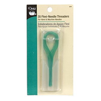 Dritz 254 Flexi ruční a strojové jehlice, 35 kusů navlékačů jehel, akryl, zelený, 14. 47x7. 11x1. 01 cm, Count Dritz 254 Flexi ruční a strojové jehlice, 35 kusů navlékačů jehel, akryl, zelený, 14. 47x7. 11x1. 01 cm, Count