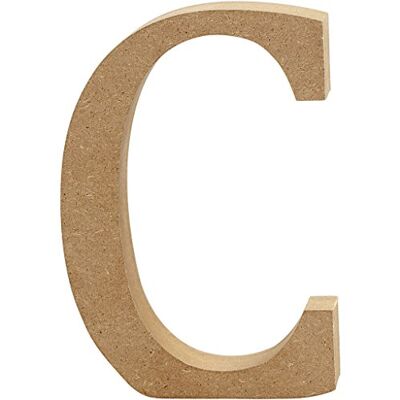 Creativ "C MDF písmeno, hnědé, 13 x 2 cm Creativ "C MDF písmeno, hnědé, 13 x 2 cm