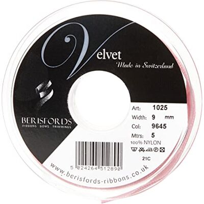 Berisfords Samtband, Alt Pink, 10,2 x 0,9 x 10,2 cm Berisfords Samtband, Alt Pink, 10,2 x 0,9 x 10,2 cm