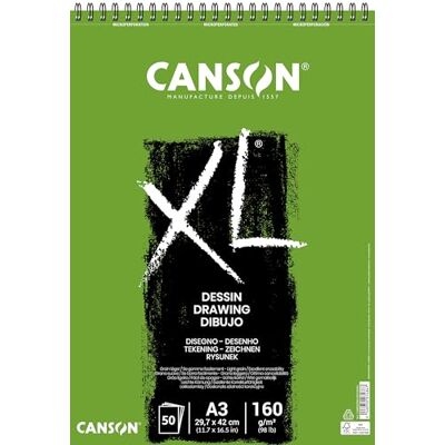 Canson XL® Dessin kreslicí blok, DIN A3, 50 listů, 160 g/m² Canson XL® Dessin kreslicí blok, DIN A3, 50 listů, 160 g/m²