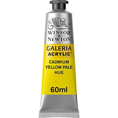 Winsor & Newton Akrylová barva Galeria 2120114, vysoká pigmentace, stálobarevná, máslová konzistence, tuba 60 ml – kadmiově žlutá bledá Winsor & Newton Akrylová barva Galeria 2120114, vysoká pigmentace, stálobarevná, máslová konzistence, tuba 60 ml – kadmiově žlutá bledá