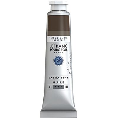 Lefranc Bourgeois 405136 extra jemná olejová barva v umělecké kvalitě z vysoce kvalitních pigmentů, živé barvy, vysoká světlostálost, 40 ml tuba Umbra přírodní Lefranc Bourgeois 405136 extra jemná olejová barva v umělecké kvalitě z vysoce kvalitních pigmentů, živé barvy, vysoká světlostálost, 40 ml tuba Umbra přírodní