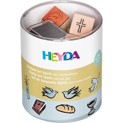HEYDA 204888483 Razítko "Spirit" Velikost motivu: cca 1, 5 x 1, 5 cm HEYDA 204888483 Razítko "Spirit" Velikost motivu: cca 1, 5 x 1, 5 cm