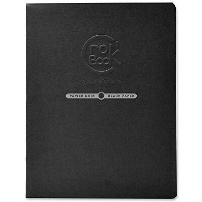 Clairefontaine 60315C Skizzenheft Crok'Book (120g, schwarz, 20 Blatt, 17 x 22 cm, ideal zum Skizzieren, Notieren oder Zeichnen) 1 Stück schwarz Clairefontaine 60315C Skizzenheft Crok'Book (120g, schwarz, 20 Blatt, 17 x 22 cm, ideal zum Skizzieren, Notieren oder Zeichnen) 1 Stück schwarz