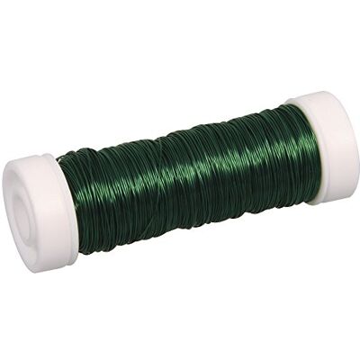 Rayher 2405513 ozdobný háčkovací drát, tmavě zelený, 0,30 mm ø, cívka 50 m, drát na šperky, barevně lakovaný měděný drát, pro ruční výrobu šperků a stromků s drahokamy Rayher 2405513 ozdobný háčkovací drát, tmavě zelený, 0,30 mm ø, cívka 50 m, drát na šperky, barevně lakovaný měděný drát, pro ruční výrobu šperků a stromků s drahokamy