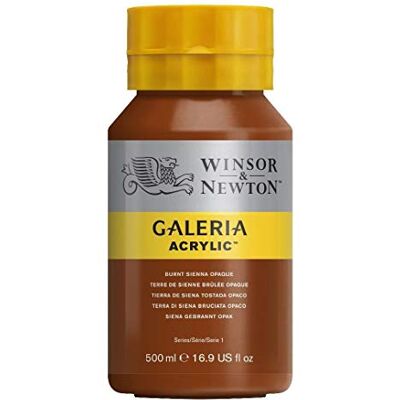 Winsor & Newton Akrylová barva Galeria 2150077, vysoká pigmentace, stálobarevná, máslová konzistence, 500 ml hrnec – Siena neprůhledný Winsor & Newton Akrylová barva Galeria 2150077, vysoká pigmentace, stálobarevná, máslová konzistence, 500 ml hrnec – Siena neprůhledný