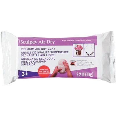 Sculpey Polyform Model Air Clay 1 kg, bílá Sculpey Polyform Model Air Clay 1 kg, bílá