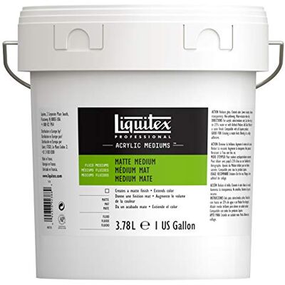 Liquitex Profesionální matné médium 5036 pro akrylové barvy, propůjčuje barvám hedvábně matný povrch a snižuje lesk, tekuté – kbelík 3,78 l, transparentní Liquitex Profesionální matné médium 5036 pro akrylové barvy, propůjčuje barvám hedvábně matný povrch a snižuje lesk, tekuté – kbelík 3,78 l, transparentní