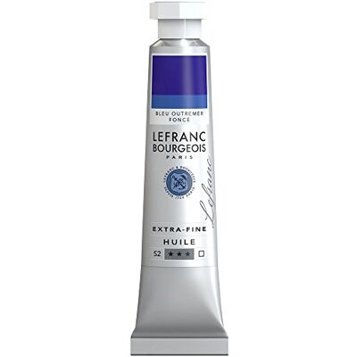 Lefranc Bourgeois 404957 extra jemná olejová barva v umělecké kvalitě z vysoce kvalitních pigmentů, živé barvy, vysoká světlostálost, 20 ml tuba – ultramarínová tmavá Lefranc Bourgeois 404957 extra jemná olejová barva v umělecké kvalitě z vysoce kvalitních pigmentů, živé barvy, vysoká světlostálost, 20 ml tuba – ultramarínová tmavá