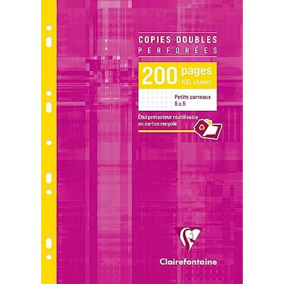Clairefontaine 4712C balení kancelářského archu se 100 listy DIN A4 (21 x 29,7 cm), kostkované, 90 g, 1 balení Clairefontaine 4712C balení kancelářského archu se 100 listy DIN A4 (21 x 29,7 cm), kostkované, 90 g, 1 balení