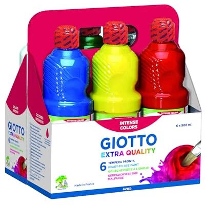 GIOTTO 533200 – 6 Flaschen 500 ml Paint GIOTTO 533200 – 6 Flaschen 500 ml Paint