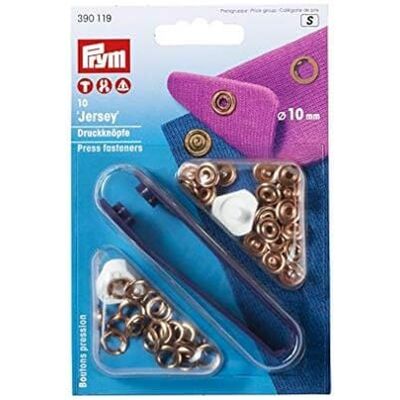 Prym 390119 NF-druk Jersey MS 10 mm měděný Prym 390119 NF-druk Jersey MS 10 mm měděný