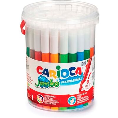 CARIOCA Plstěné tužky Jumbo50, omyvatelné CARIOCA Plstěné tužky Jumbo50, omyvatelné