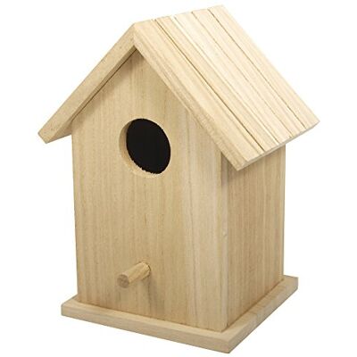 Rayher 62291000 Dřevěná ptačí budka Box FSC Mix Credit, 12,5 x 10 x 17 cm, dvoudílný Rayher 62291000 Dřevěná ptačí budka Box FSC Mix Credit, 12,5 x 10 x 17 cm, dvoudílný