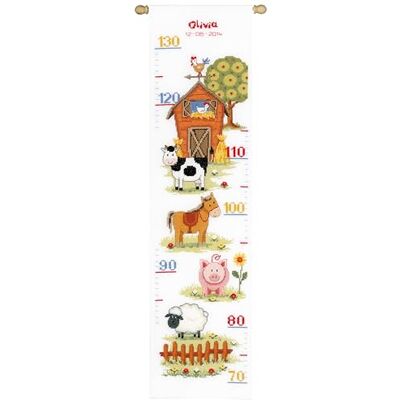 Vervaco Gezählter Kreuzstich Stickpackungen Höhendiagramm Kinder Auf dem Bauernhof II Wanddekoration Handarbeit Set für Erwachsene Kreatives Handwerk ca. 18 x 70 cm Kreuzstichbilder Set Hausdeko Vervaco Gezählter Kreuzstich Stickpackungen Höhendiagramm Kinder Auf dem Bauernhof II Wanddekoration Handarbeit Set für Erwachsene Kreatives Handwerk ca. 18 x 70 cm Kreuzstichbilder Set Hausdeko