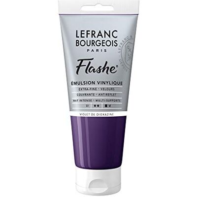 Lefranc Bourgeois 300508 Flashe akrylová barva & vinylová barva, vysoce pigmentovaná, elastická, stálá na světle, odolná proti stárnutí, matná, pro vnitřní i venkovní použití, 80 ml tuba dioxazin fialová Lefranc Bourgeois 300508 Flashe akrylová barva & vinylová barva, vysoce pigmentovaná, elastická, stálá na světle, odolná proti stárnutí, matná, pro vnitřní i venkovní použití, 80 ml tuba dioxazin fialová